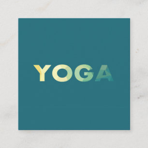 Cuadrada Tarjeta de visita Yoga Mandala entrenador personal