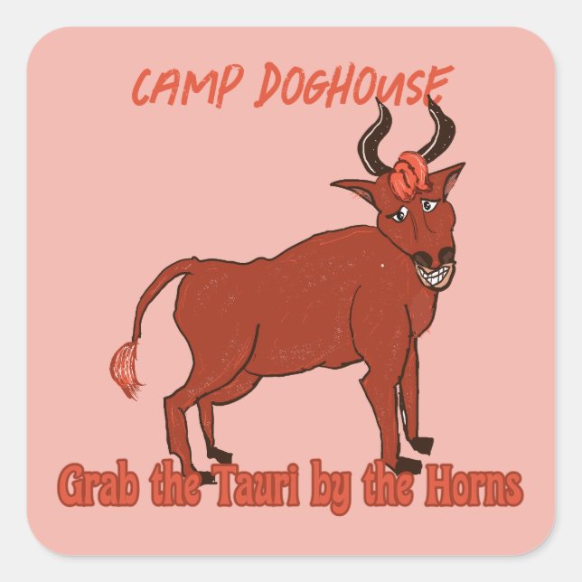 Cuadrada Tauri Pegatina (Anverso)