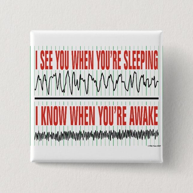Cuadrada Te Veo Cuando Dormes... Chapa (Anverso)