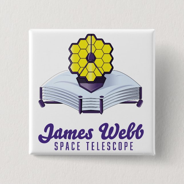 Cuadrada Telescopio espacial James Webb. Chapa (Anverso)