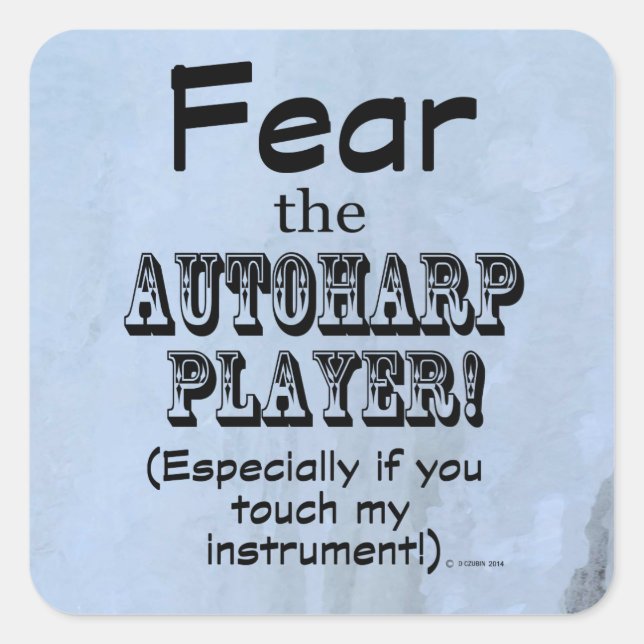 Cuadrada Temer Al Pegatina De La Plaza Del Jugador De Autoh (Anverso)