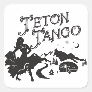 Cuadrada Teton Tango Pegatina