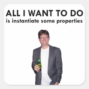 Cuadrada Todos lo que quiero hacer al pegatina