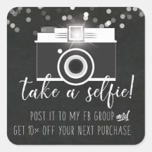 Toma un Pegatina de Lealtad al Cliente Selfie