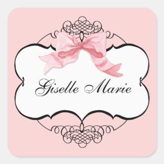 Cuadrada Tornillos y puntos franceses, precinto de Pegatina