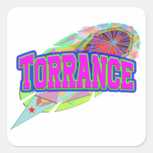 Cuadrada Torrance Future Pegatina