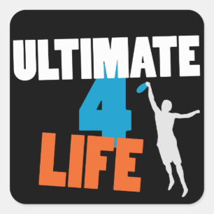 Cuadrada Ultimate 4 Pegatina de vida (oscuro)