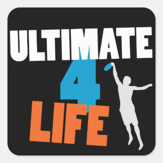 Cuadrada Ultimate 4 Pegatina de vida (oscuro)