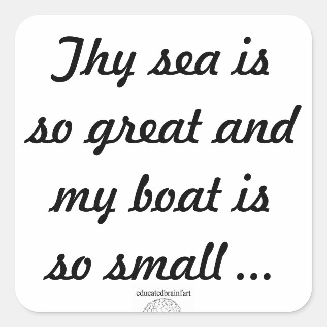 Cuadrada Un Pegatina de la verdad (Anverso)