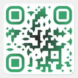 Cuadrada URL del Pegatina QR de Terracoin