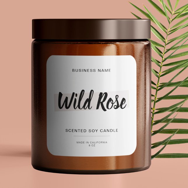 Cuadrada Velas de guiones modernos Empaquetar Pegatina cuad (Subido por el creador)