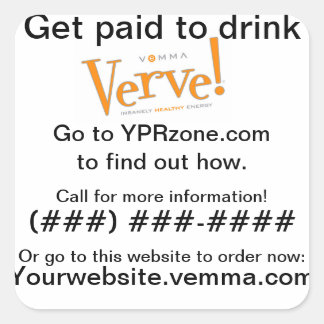 Cuadrada Verve Can Prospecting Pegatina