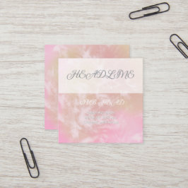 Cuadrada Vibrante tarjeta de visita floral