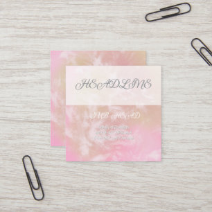 Cuadrada Vibrante tarjeta de visita floral