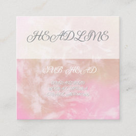 Cuadrada Vibrante tarjeta de visita floral