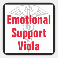 Viola de apoyo emocional - Pegatina divertida