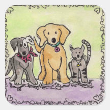 Wren, Robby y Jay Pegatina