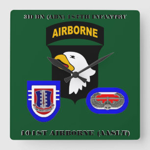 Cuadrado 3ro RELOJ AEROTRANSPORTADO de la 187TH INFANTERÍA
