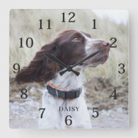 Adorable reloj de foto de perro personalizado 