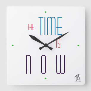 Cuadrado Ahora reloj