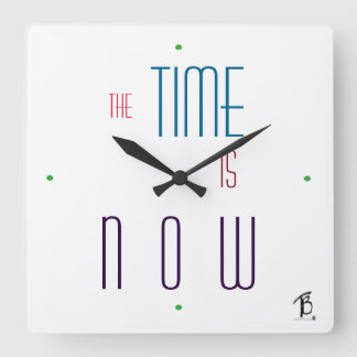 Cuadrado Ahora reloj