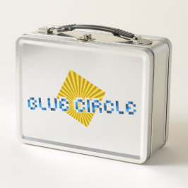 Cuadrado amarillo con vigas y texto de píxeles opu