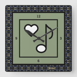 Cuadrado AMO Lo Que Estás Haciendo Reloj por Adiela Akoo