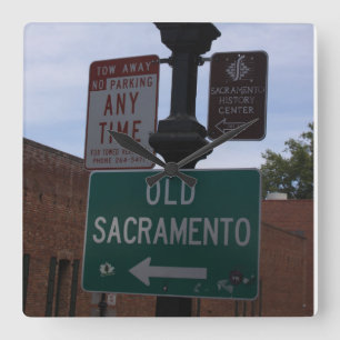 Cuadrado Antiguo reloj de Sacramento