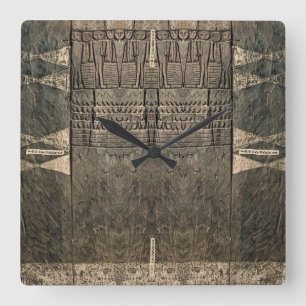 Cuadrado Arte africano que talla el reloj