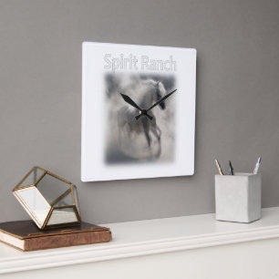 Cuadrado Arte de portada de Spirit Ranch Reloj Spirit Horse