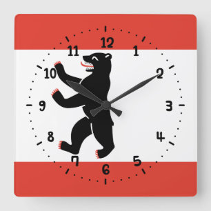 Cuadrado Bandera del Reloj del Muro de Berlín