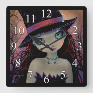 Cuadrado Brillante Ojo Bruja Gothic Gran Reloj Ojo