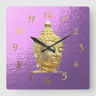 Cuadrado buddha en reloj lilac