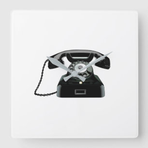CUADRADO **BUENO TELÉFONO DE DÍAS ANTIGUOS** RELOJ