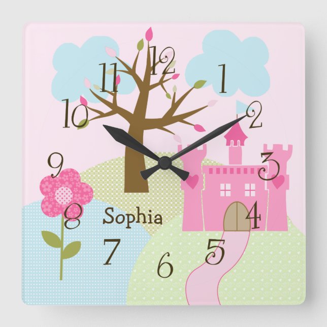 Cuadrado Castillo/Sueños Personalizados: Un Reloj De Enferm (Anverso)
