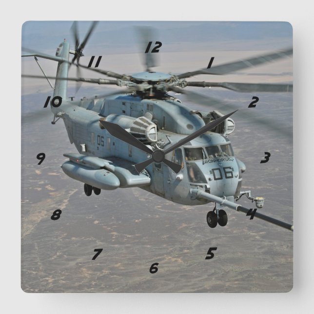 Cuadrado CH-53E sobre el reabastecimiento del reloj de la m (Anverso)
