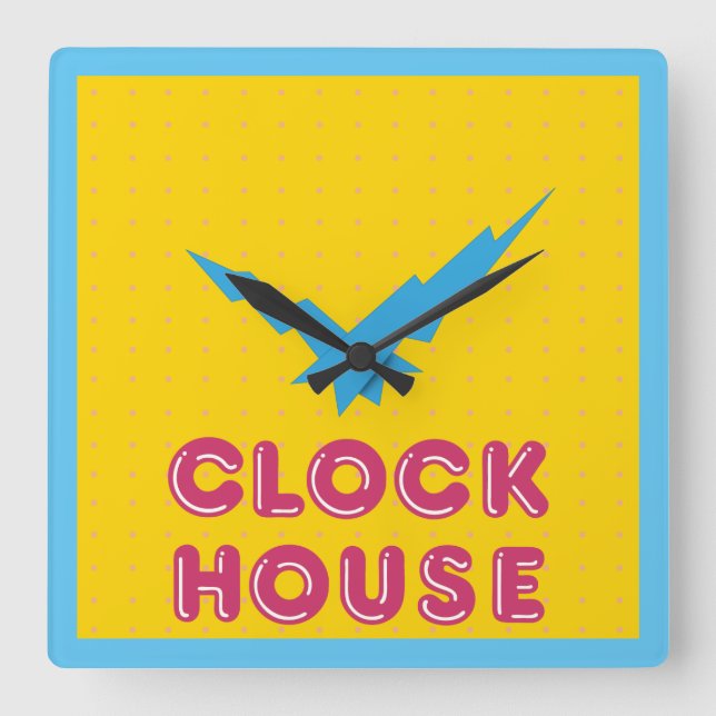 Cuadrado - Clockhouse @ C&A - reloj retro (Anverso)