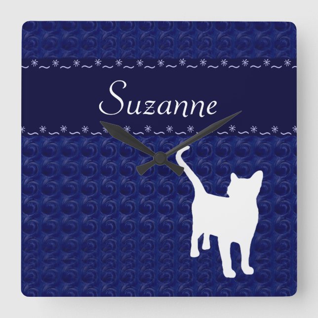 Cuadrado Colección Cuddle Cats - reloj (Anverso)