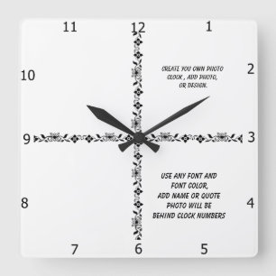CUADRADO CREAR EL RELOJ DE LA PARED PROPIEDAD