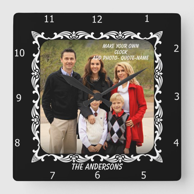 CUADRADO CREAR SU PROPIO RELOJ (Anverso)