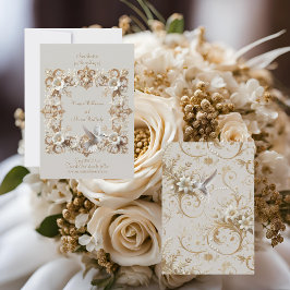 Cuadrado de colección de colibríes blancos formale