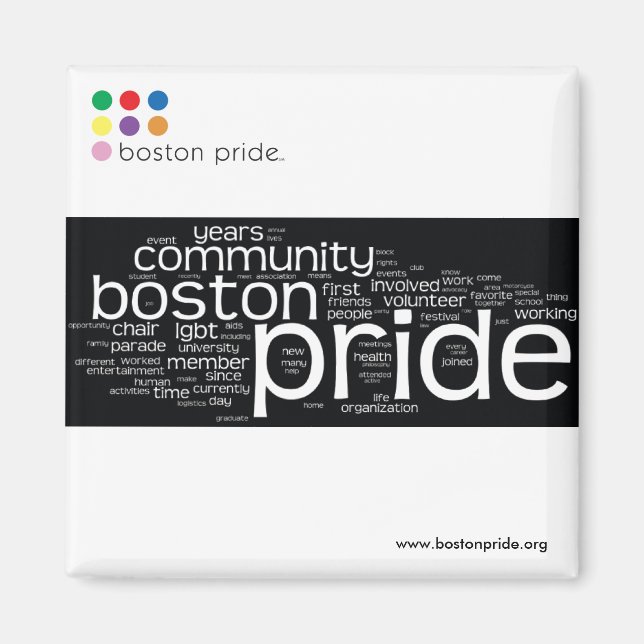 Cuadrado de imanes de nube de Word (Frente)