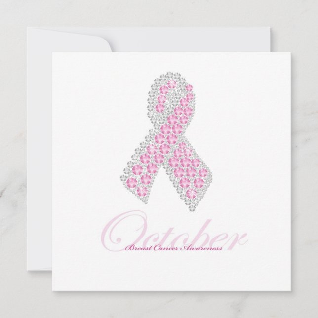 Cuadrado de invitación de cinta de diamante (Anverso)