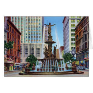 Cuadrado de la fuente de Cincinnati Ohio