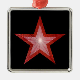 Cuadrado de ornamentos de Estrella Roja