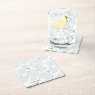 Cuadrado De Papel Posavasos Ocean Aqua Waves