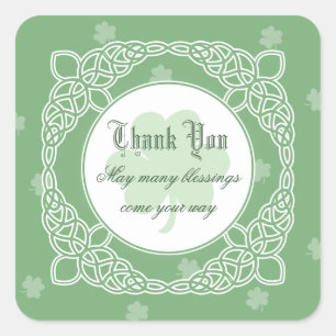 Cuadrado De Puño Celta Gracias Pegatinas