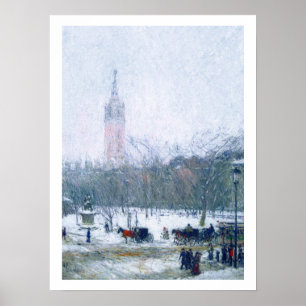 Cuadrado de Snowstorm.Madison por la impresión de