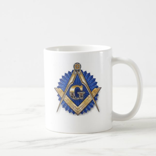 Cuadrado del Freemason y taza del compás (Derecha)