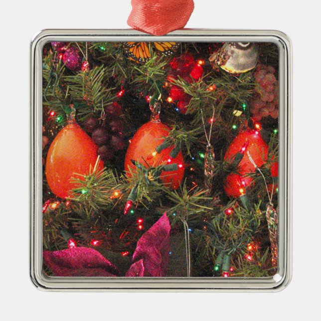 Cuadrado del ornamento de tres caquis (Frente)